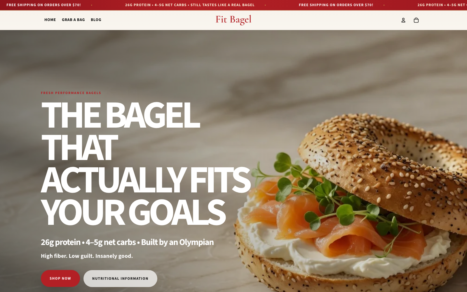 Fit Bagel live site